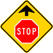 Signal avancé Stop