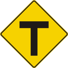 Intersection en T