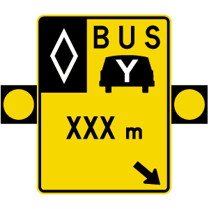 Signal avancé de voies réservées