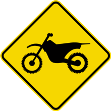 Passage de motocyclettes tout-terrain
