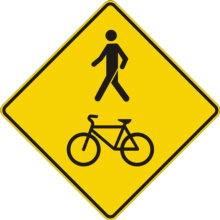 Signal avancé de passage pour piétons et pour bicyclettes
