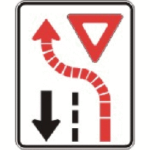 Cédez le passage à la circulation venant en sens inverse