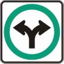 Obligation de tourner à droite ou à gauche