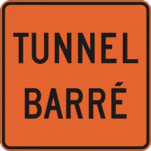 Tunnel temporairement fermé à la circulation