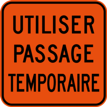 Utiliser passage temporaire