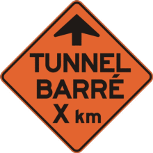 Signal avancé de tunel