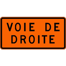 Panonceau Voie de droite