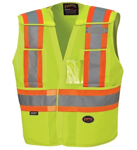 Veste de signalisation haute visibilité détachable